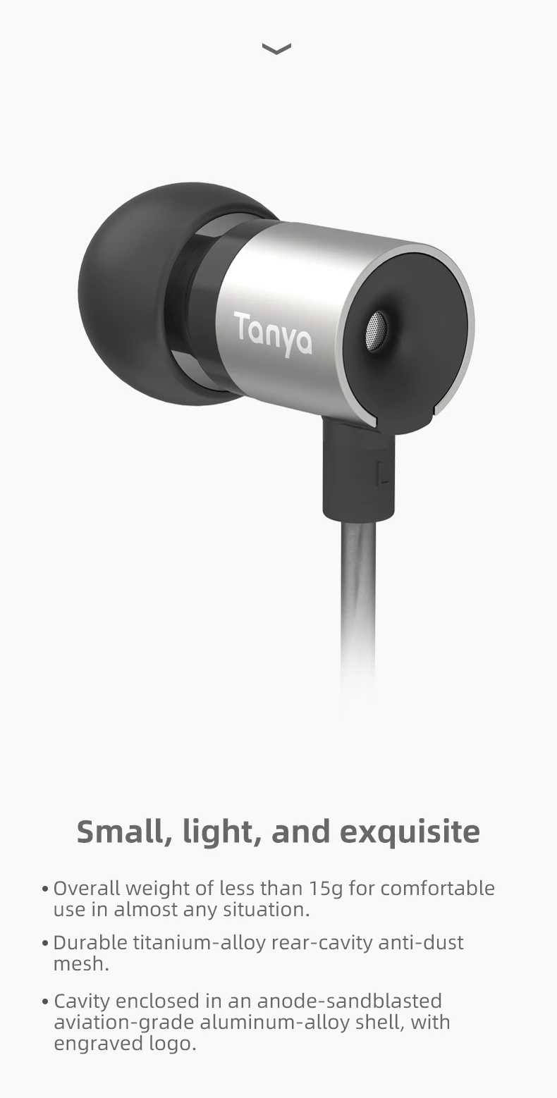 thumbnail image 2 of TANCHJIM One HiFi Wired In-Ear Monitors (IEM) With Microphone - Interchangeable Cable 2 of 11