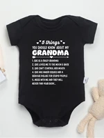 5 Things You Should Know About My Grandma Print Baby Trendy Newborn Bodysuit Infant One-pieces Boy Girl Rompers Jumpsuit Toddler 1
