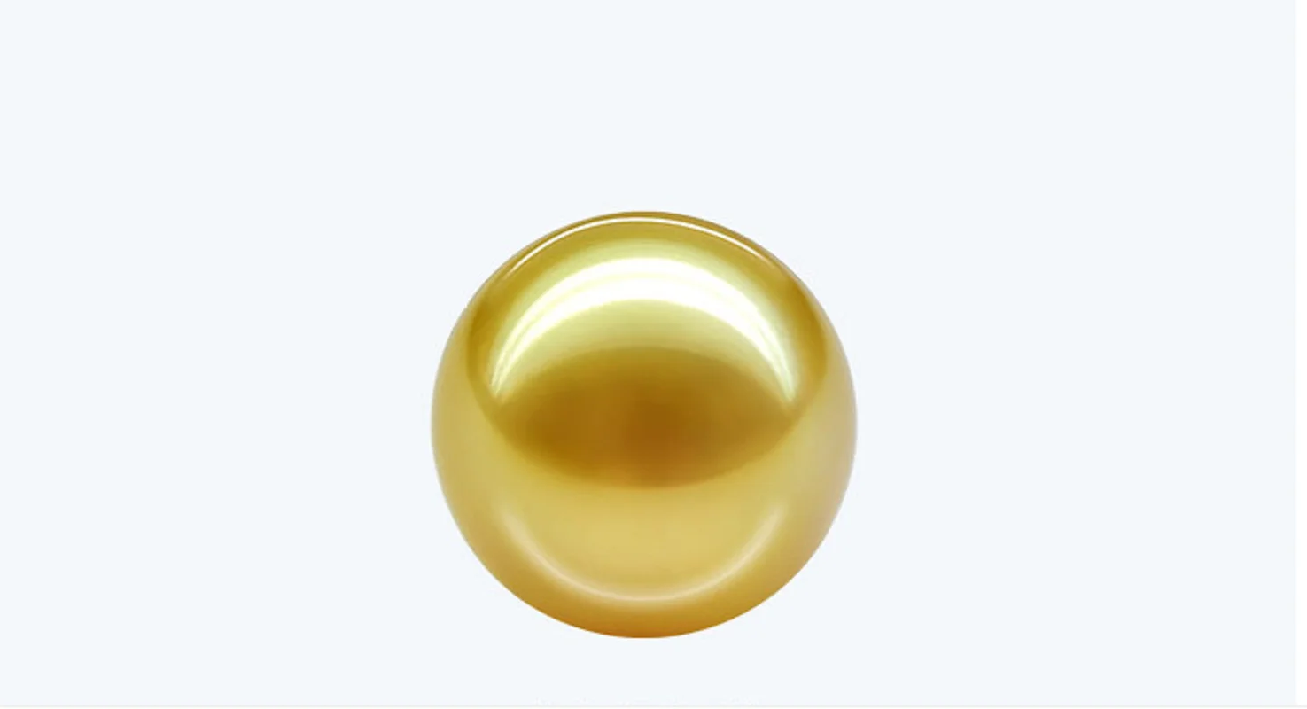 Lots 5pcs Loose Pearls 6mm Natural Sea Genuine Golden Perfect Round Pearl Undrilled AAA+ For Women Men