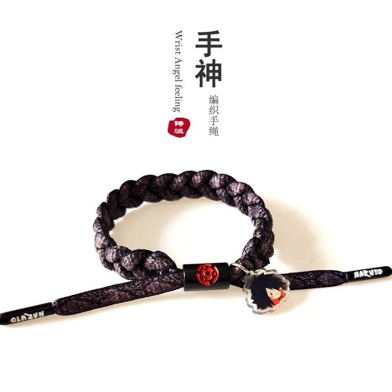 Stylish Unisex Naruto Woven Rope Bracelet - Adjustable Anime-Inspired Jewelry for Daily Wear and Cosplay