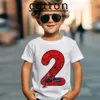 Summer Marvel Spiderman Cotton Children T-shirt 1-9 Years Old Birthday Gift Boy Clothing Fashion Casual T Shirt Baby Kid Tee Top 3