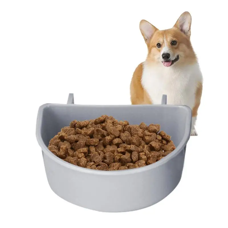 Pet Cage Food Bowl Hangable Waterproof Dirt-Resistant Dog Bowl Cage Hanger Per Kennel Bowls Cat And Dog Kennel Water Bowl