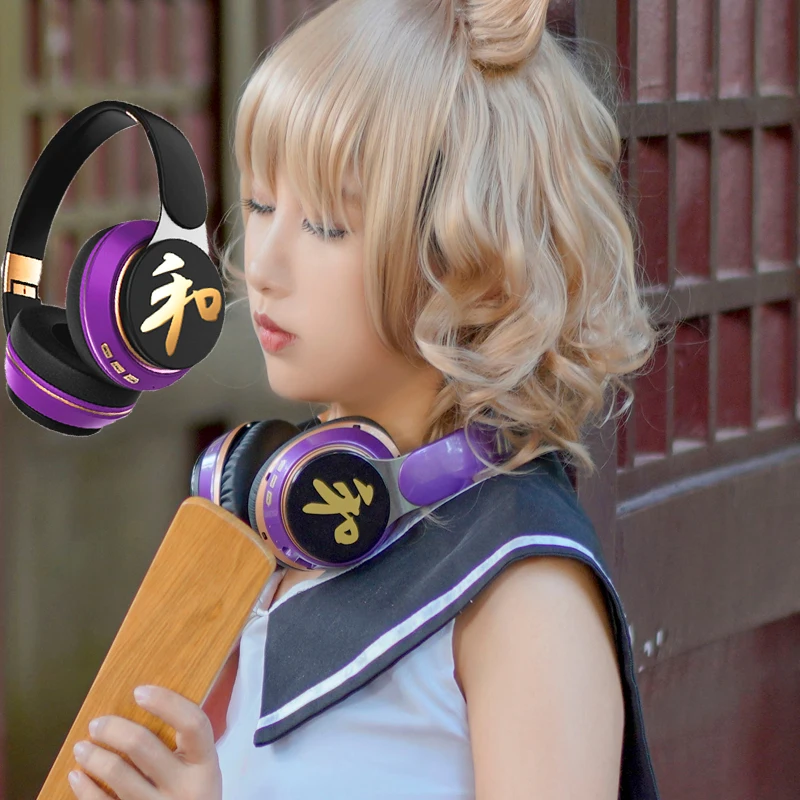 

Модная Беспроводная Bluetooth-гарнитура Toyosatomimi no Miko с Аниме Touhou Project, Удобные Складные Игровые наушники, подарок для косплея