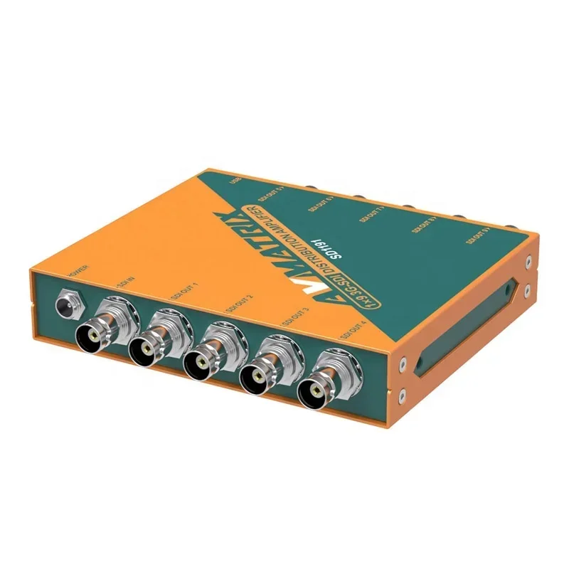 Avmatrix SD1191 1 입력 9 출력 1080p 해상도 오디오 비디오 SD HD 3G-SDI 스플리터 분배 증폭기 금속 재질