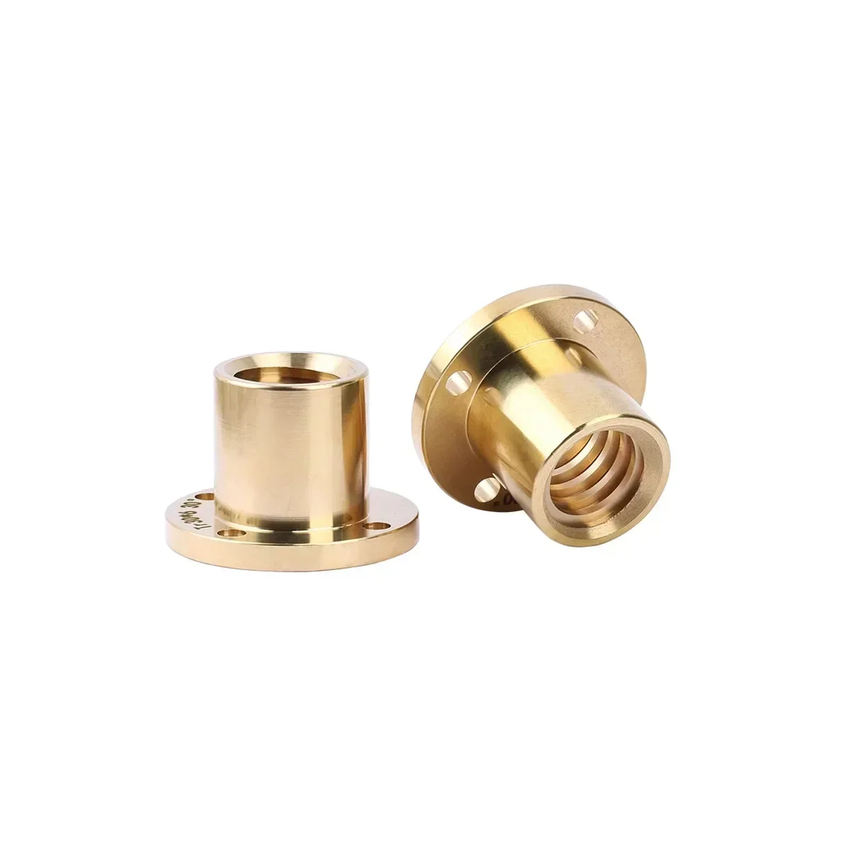 Positive Thread Reverse Thread All Copper Round Flange t Trapezoidal Screw Nut Tr8 Tr10 Tr12 Tr14 Tr16 Tr18 Tr20