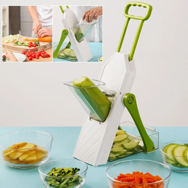  Starfrit Pump'N'Slice Chopper and Slicer, One Size, White: Home  & Kitchen