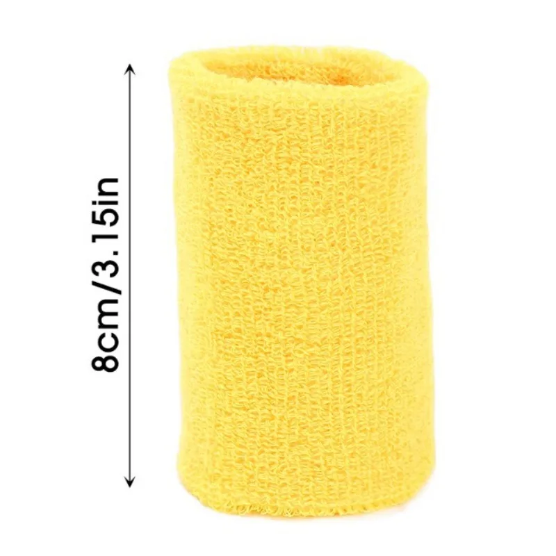 Cotton Wrist Wrap Sweatband Moisture Wash Towel Band Absorbent Wicking Athletic Tennis Basketball Gym Wrist Support 1/2pcs wrist sweat wristbands wrist sweatband