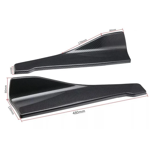 Universal Car Side Skirt Bumper Spoiler Splitter Protector