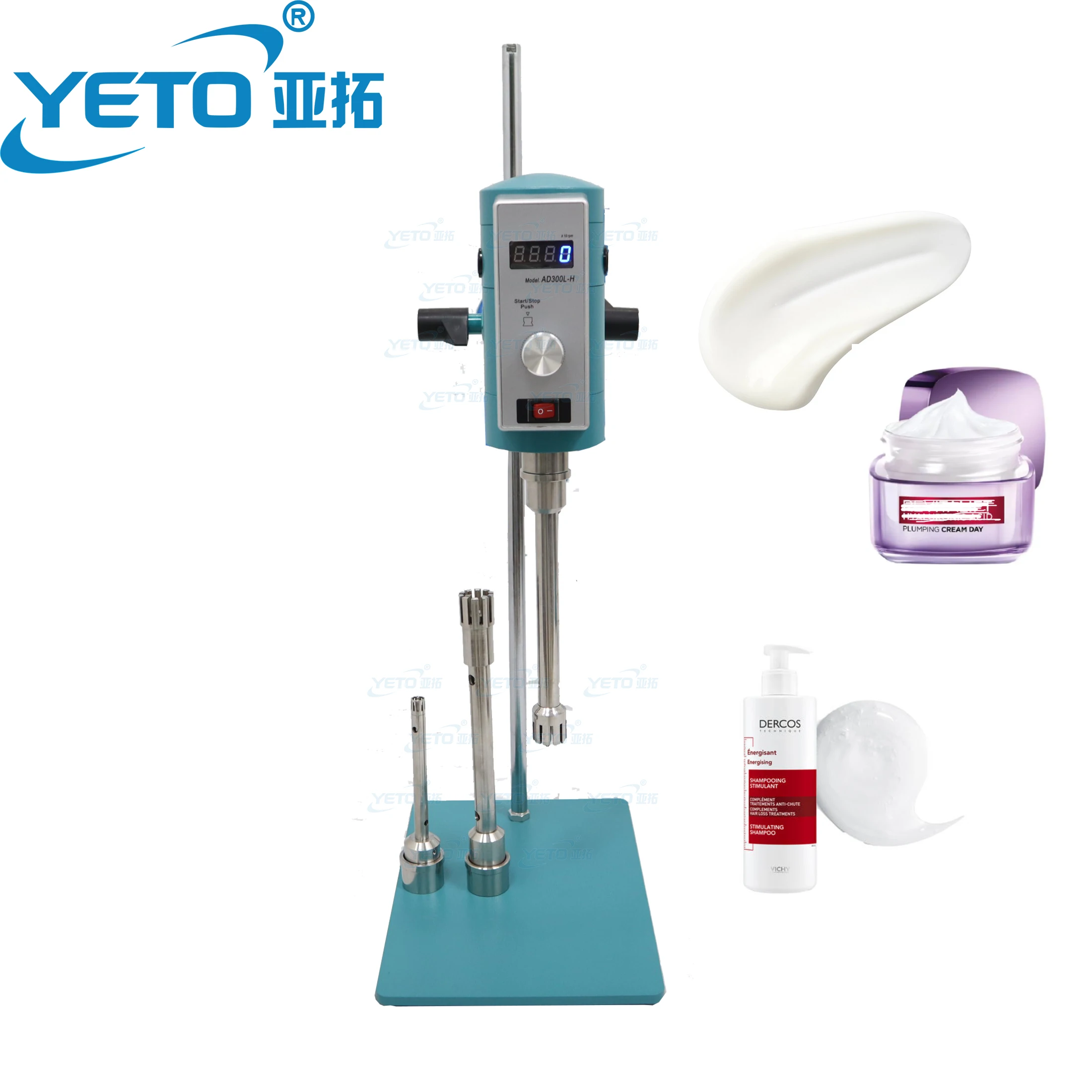 

YETO- 800ml 5L 10L 15L Digital AD series lab Homogenizer Display Small Scale Laboratory cosmetic mixer High Shear Homogenizing