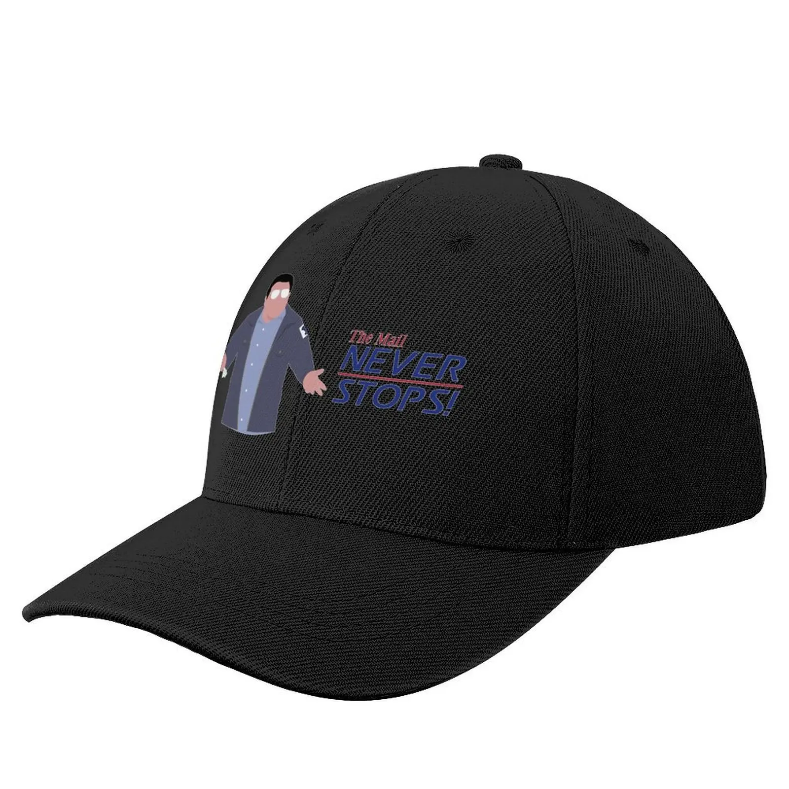 

The Mail Never Stops Baseball Cap black Luxury Man Hat Beach Sun Cap Caps For Women Men's