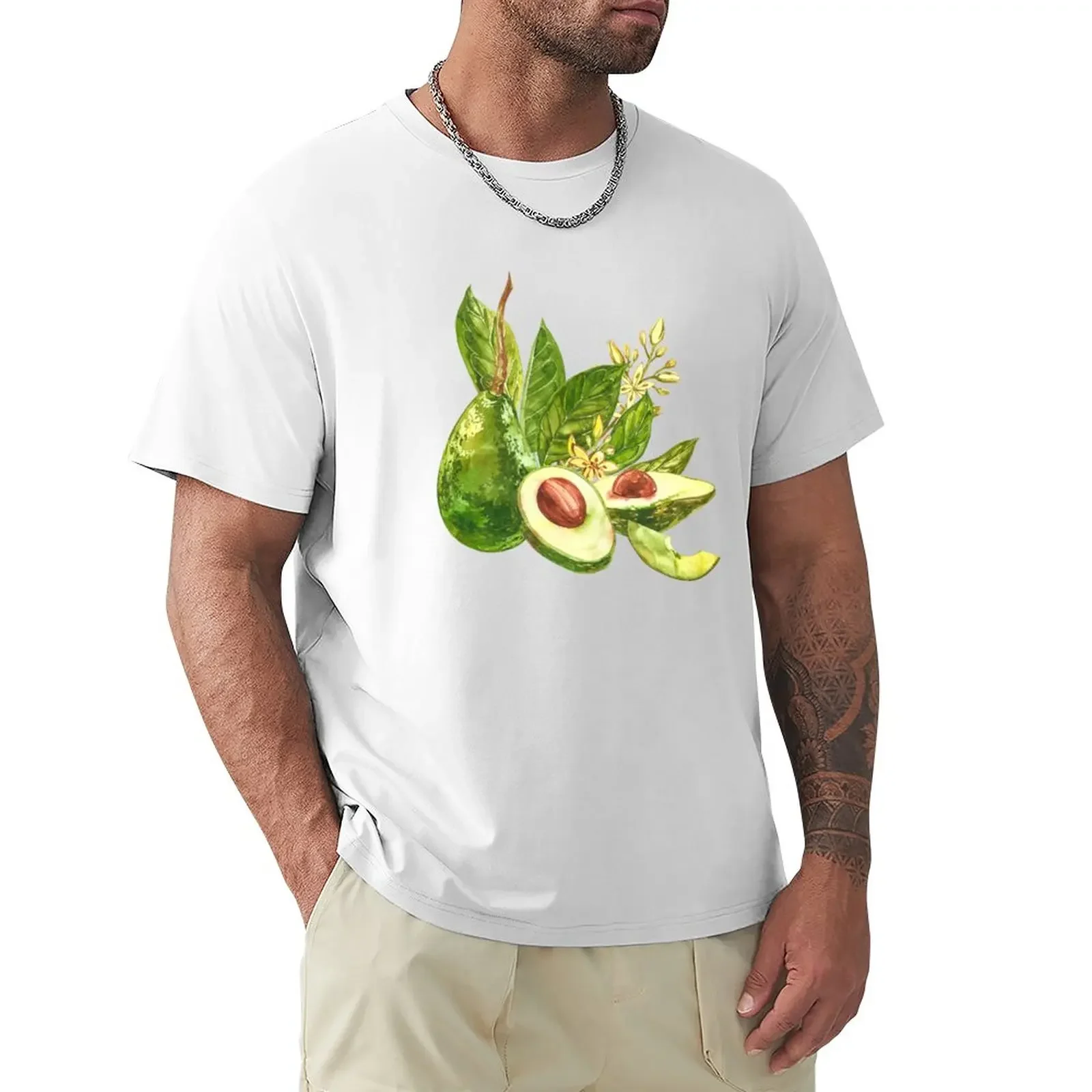 

Avocado T-Shirt korean fashion aesthetic clothes workout shirts for men