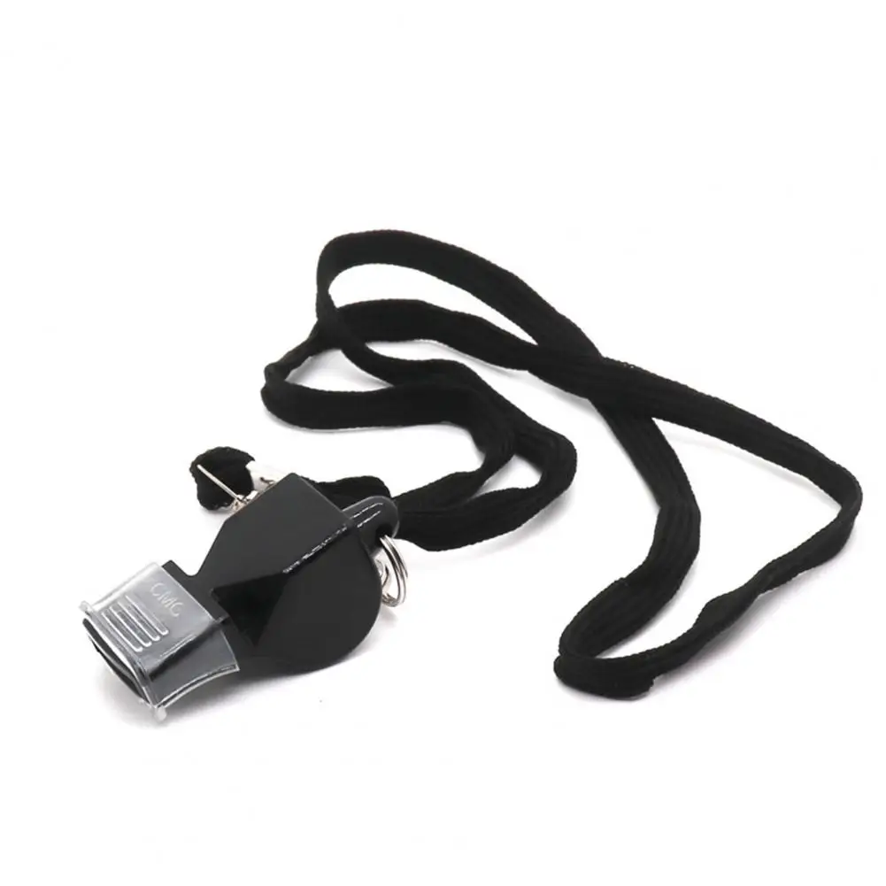 Whistle with Lanyard And Mouth Grip Plastic Sports Whistle Loud Crisp Sound for Coaches Referees Training Camping Emerge