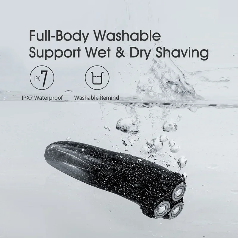 Xiaomi ENCHEN Electric Shaver IPX7 Waterproof Household Dual Use Rechargeable Long Endurance Portable Face Beard Shaving Razor 6