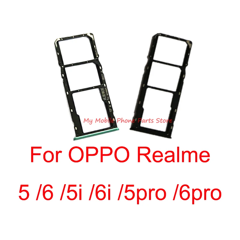 

10 PCS Dual Sim Tray Slot For OPPO Realme 5 6 Pro 5i 6i Micro Sim Tray SD Card Holder Reader Adapter For OPPO Realme 6 Pro 6pro
