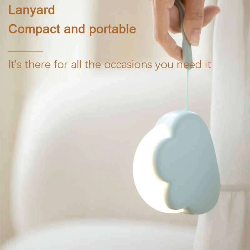 Mini Adorable Cloud Shape LED Night Lighst USB Wireless Night Light For Bedroom Baby Children Bedroom Desktop Decoration Lamps