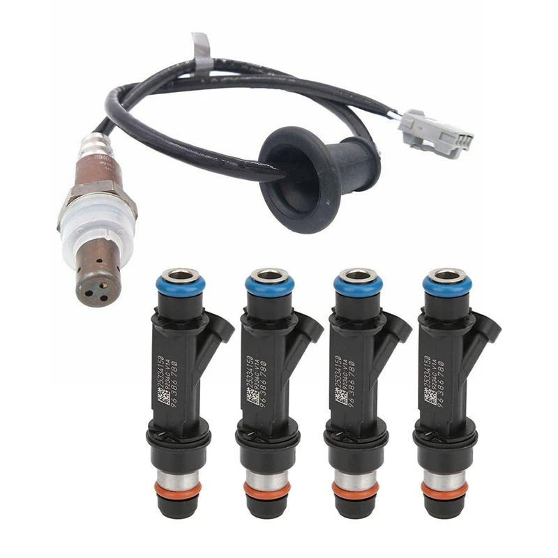 

1X Oxygen Sensor For TOYOTA Sienna 3.5L V6 2GRFE 2010-2014 & 4Pcs Fuel Injector For Chevrolet-Aveo 1.6L L4 Pontiac Wave