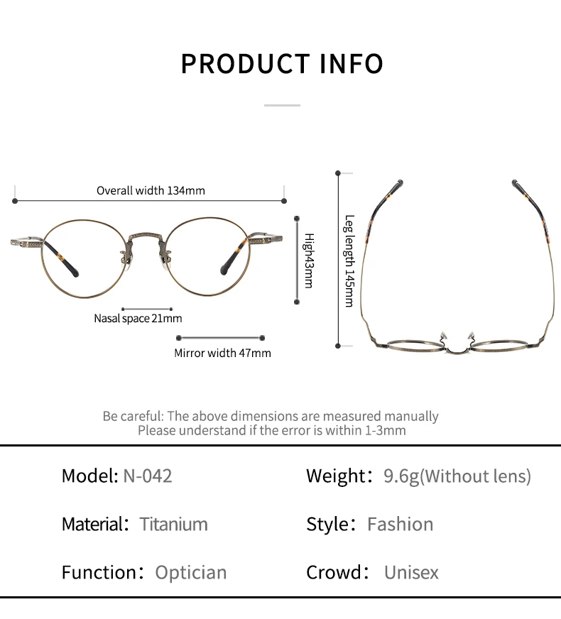 BLMUSA (S) Ovale Männer Casual Progressive Lesebrille Reines Titan Blue Light Ray Photochrome Optische Brillen – Detail 16