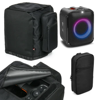 Custodia per altoparlante con tasca laterale per microfono, borsa da viaggio antiurto per accessori, compatibile con Partybox Encore Essential