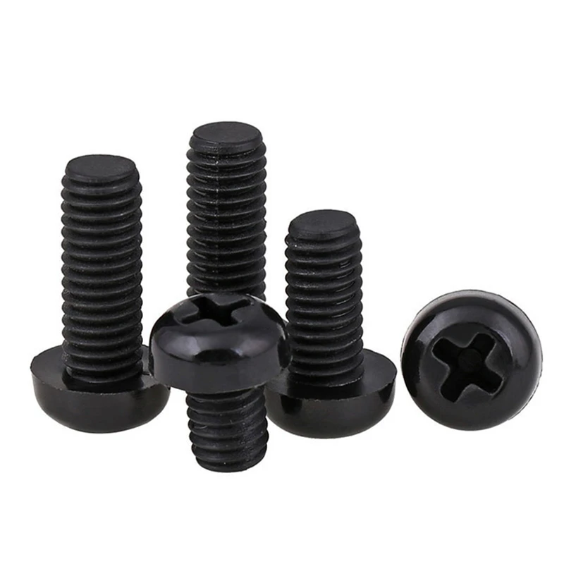 Viti In Nylon Nero Phillips – Testa Tonda – Misure M2 M2.5 M3 M4