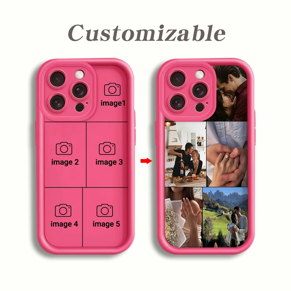 Personalized Photo Shockproof Soft TPU Phone Case For iPhone 17 Pro 16 15 14 13 12 11 Pro Max SE 2022 Plus16e X XR 7 8 17 Cover 5