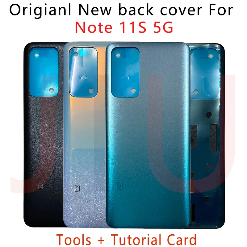 

Original For Redmi note 11s 5g Battery Back cover Replacement With Adhesive Sticker For Redmi Note 11S 5G + logo