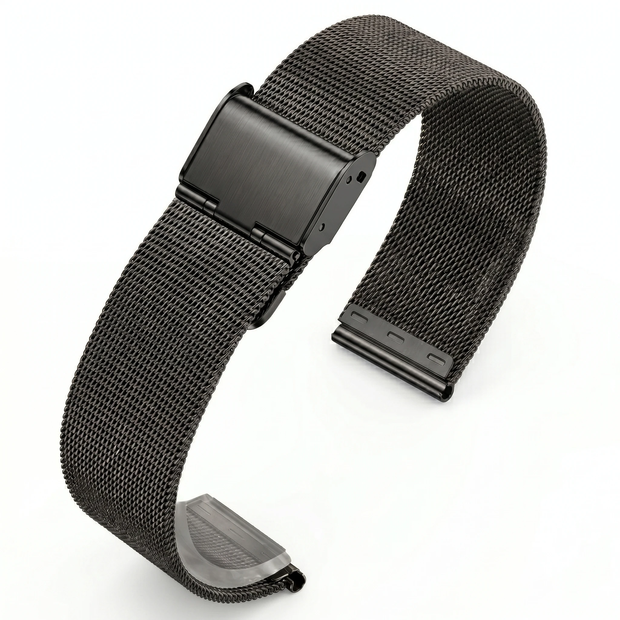 Universal Milanese Mesh Stainless Steel Breathable Watch Band Replacement Strap