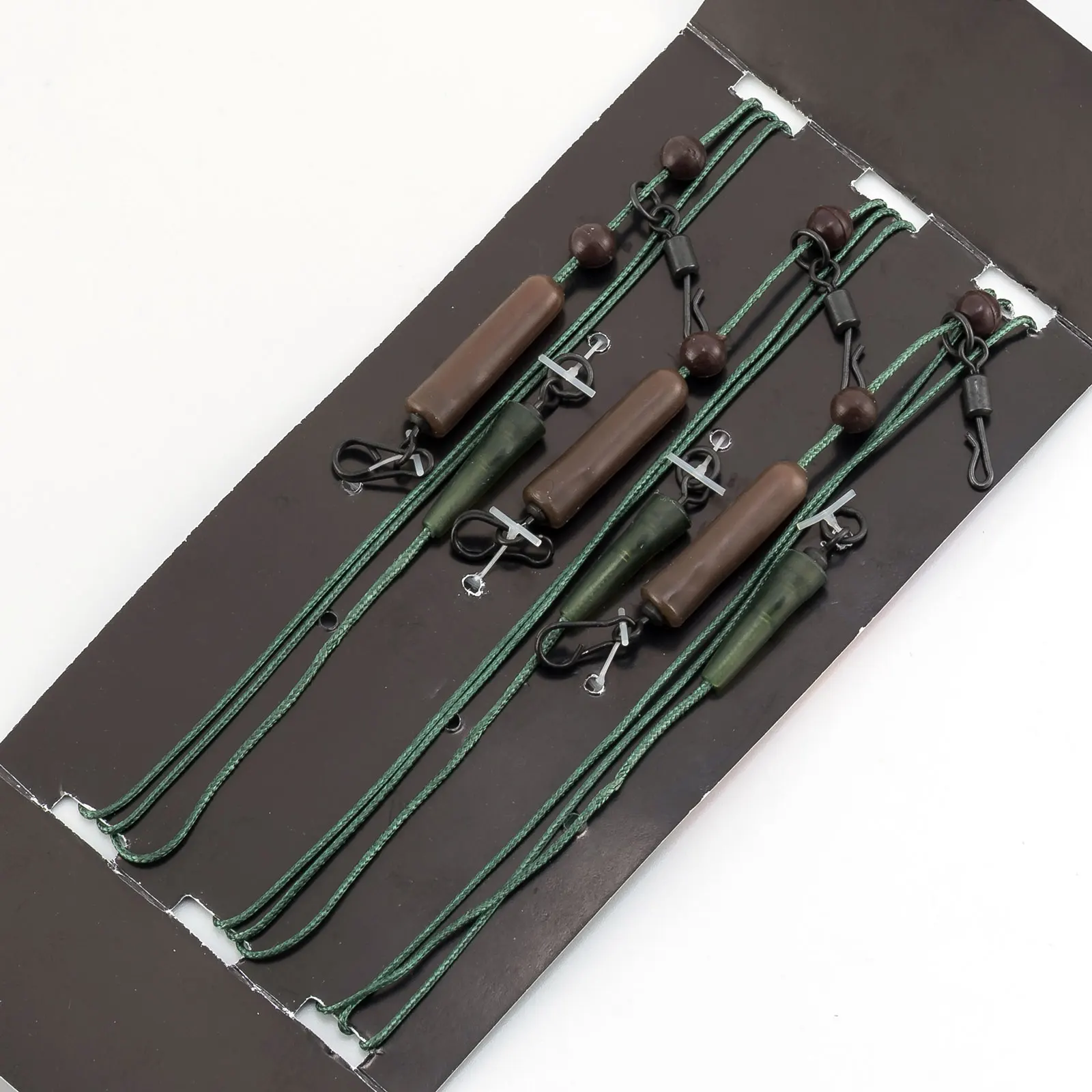 잉어 낚시 헬리콥터 리그, 리드코어 리더, PE 편조 라인, 준비된 타이 리더, 퀵 체인지 스위블, 75cm, 3 개