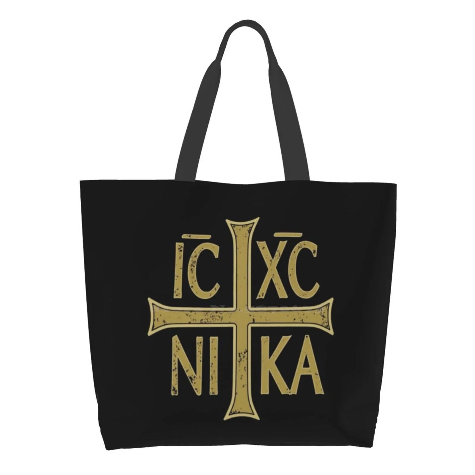 

Ic Xc Ni Ka Christogram Cross Orthodox Christian Vintage Graphic Women Totes Shoulder Bags For Travel Girls Handbag Shopper Bag