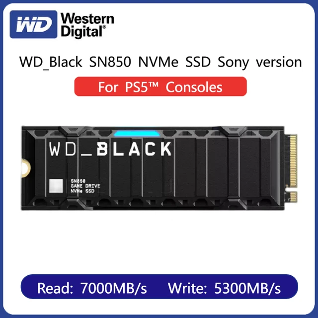 Western Digital Wd Black Sn850 Pcie Gen4 Nvme Game Ssd Sony