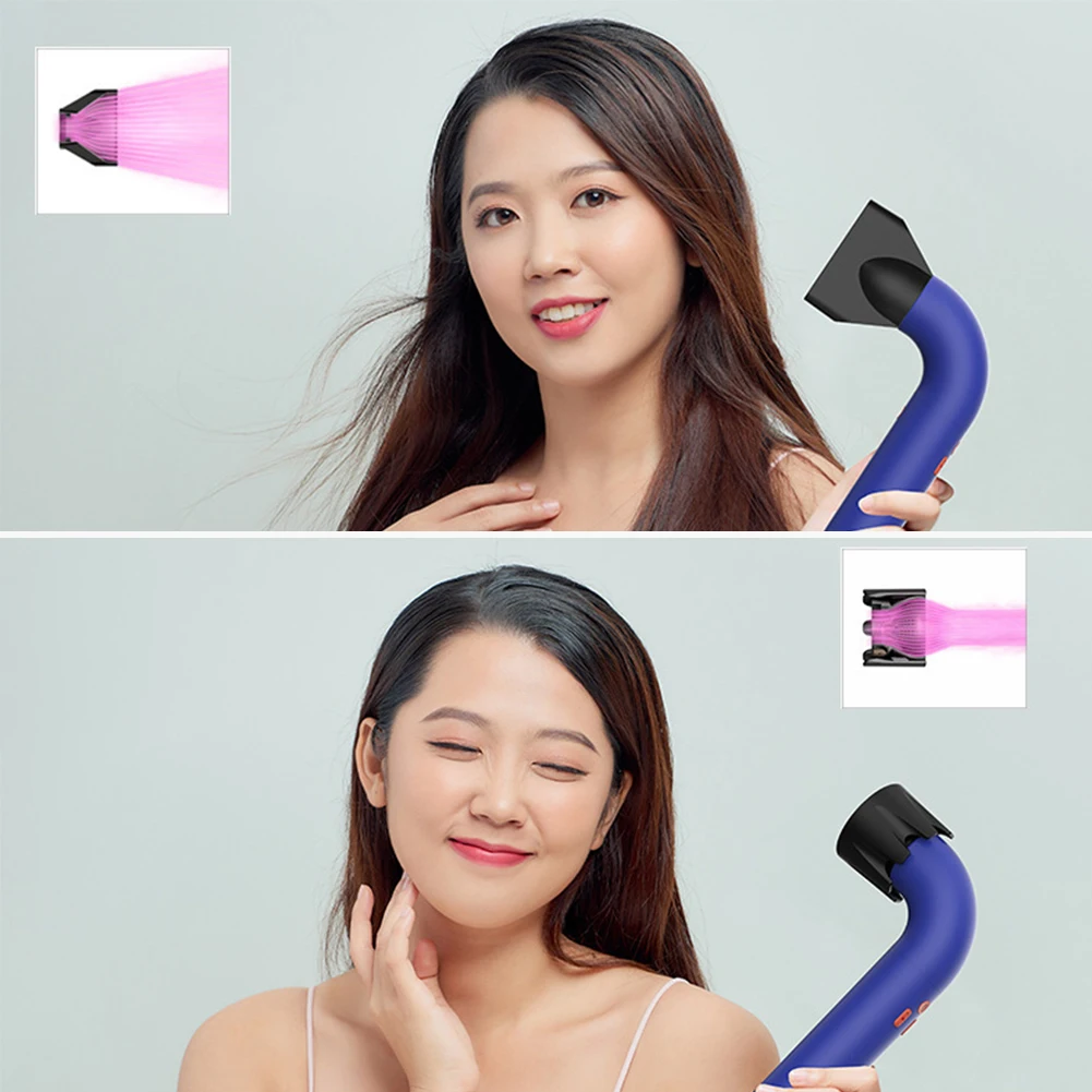 1/4 Nozzles Hair Dryer High Speed Hair Blower Quick Drying Negative Ion Electric Leafless Dryers Personal Care Styling