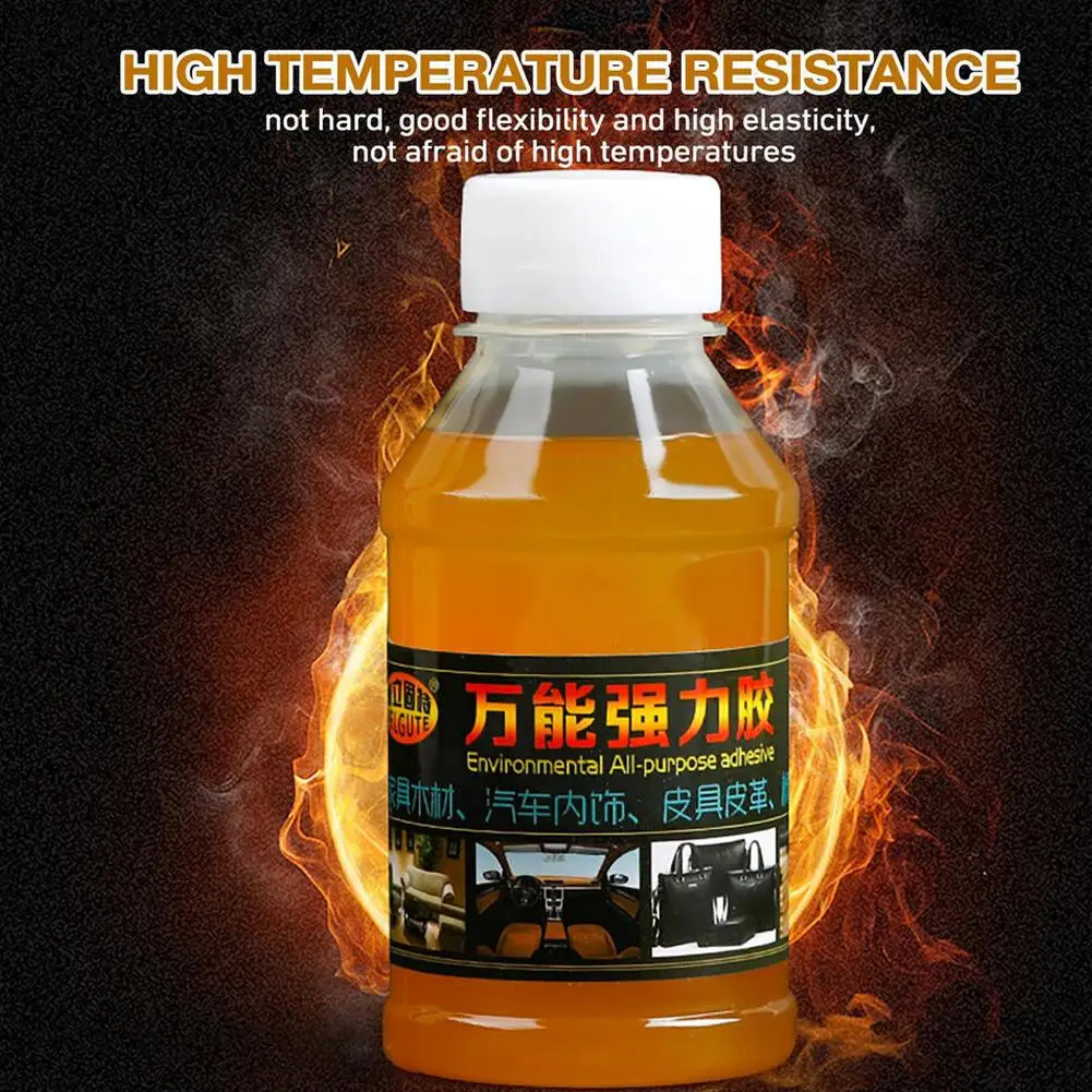 Car Glue Sticks Car Glue Repair Glue Universal Glue Super Glue with Brush Multi Purpose Glue Fast Drying Waterproof Strong Adhesive for Automotive Interior Leather Products