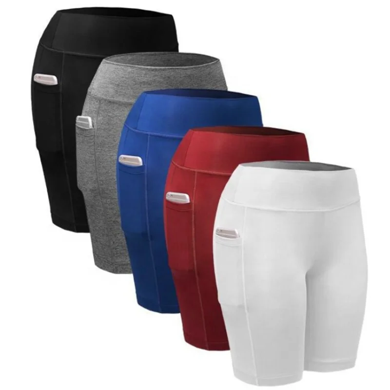 

New world online shopping black color athletic yoga shorts leggings