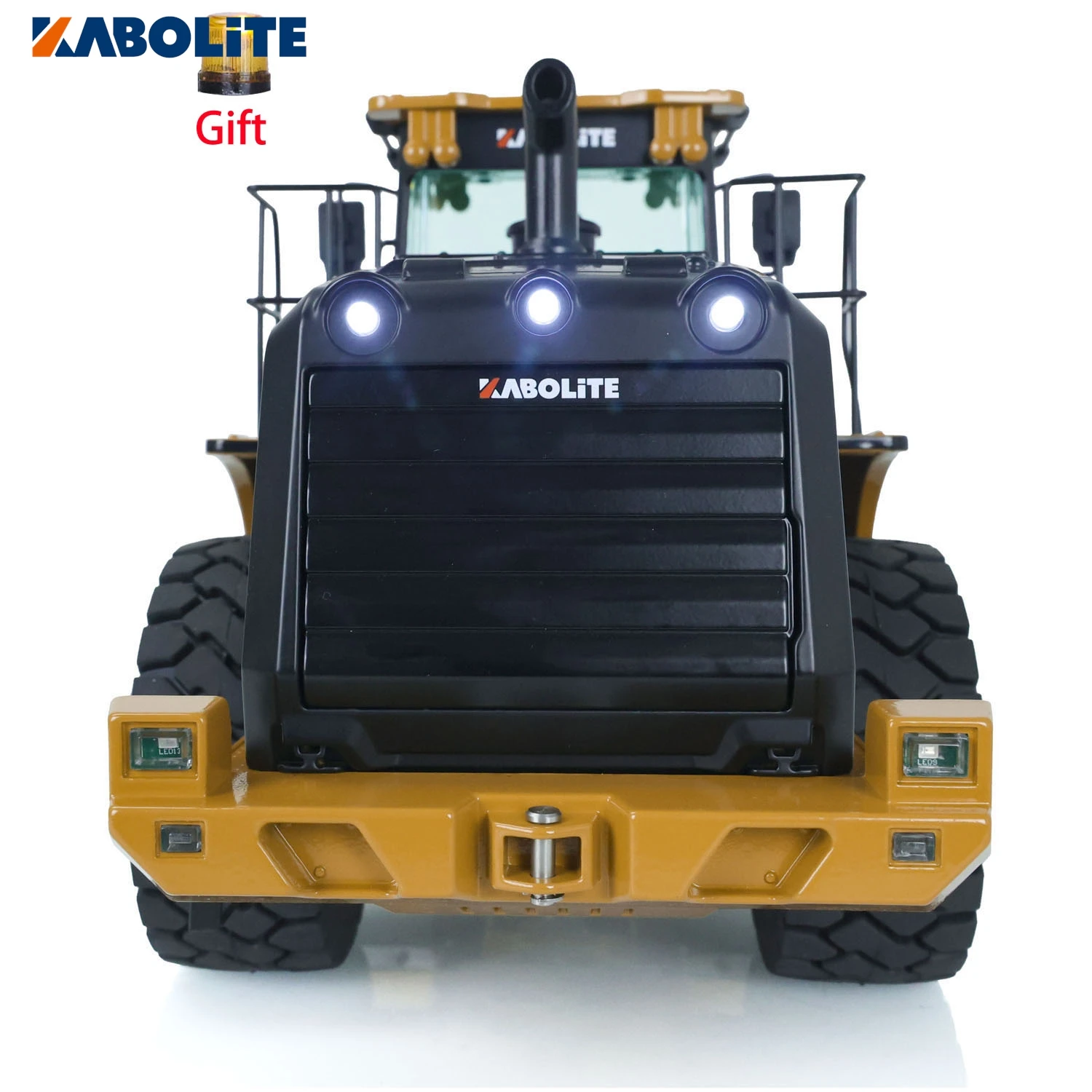 Kabolite 1/16 Scale Metal Alloy Hydrulic Loader K966 RTR RC Loader Model Assembled Painted Light Toys Gifts Car TH19405 2