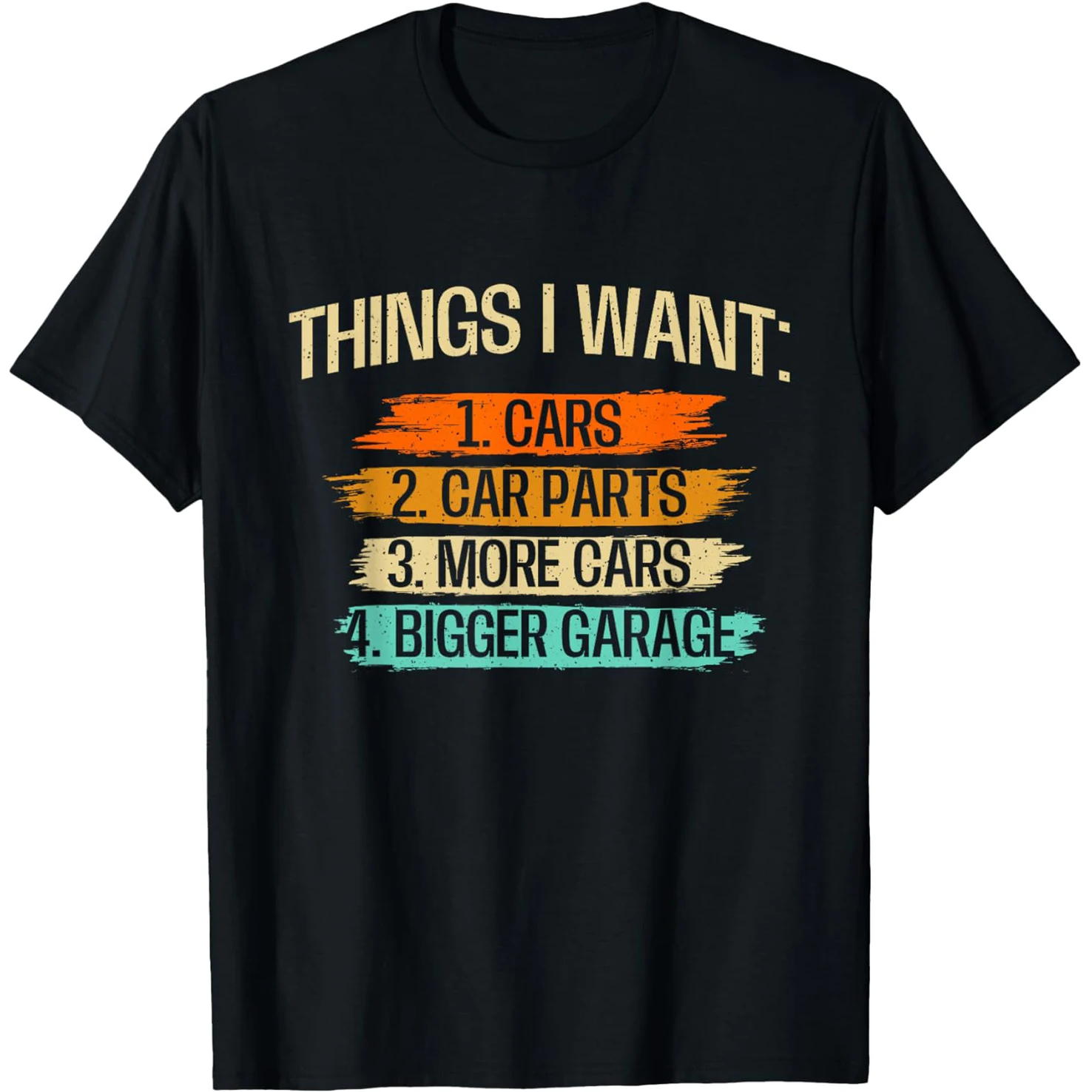 Dinge, die ich will, Autoteile, Automechaniker, Motor-T-Shirts, Männer, Baumwolle, Humor, Streetwear, T-Shirt, kurzärmelig, Unisex, lockere Kleidung