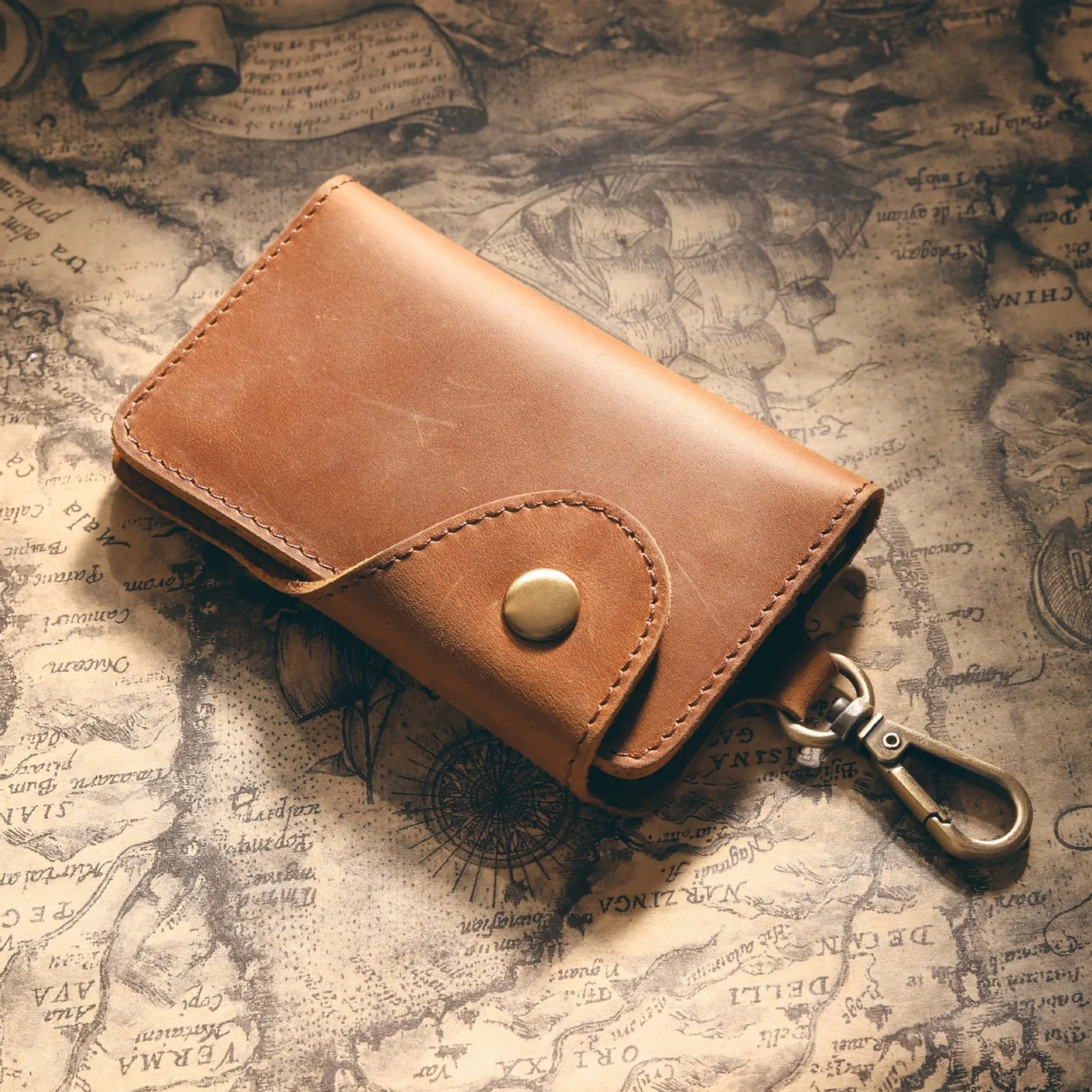 Premium Leather Multifunctional Key Organizer and Wallet