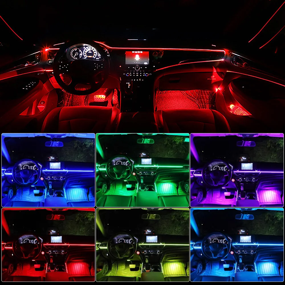 รูปสินค้า แถบไฟ RGB ปรับแสงได้ 64 สี ควบคุมผ่านแอปพลิเคชัน