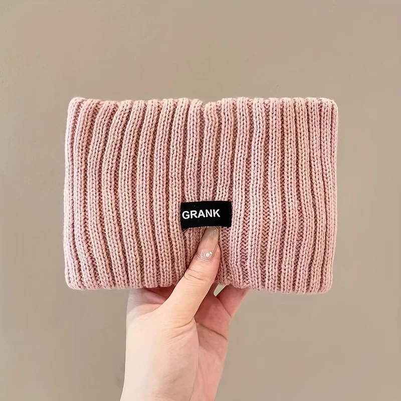 Women Winter Wide Headband Solid Color Knitted Warm Headwrap Girls Punk Elastic Headwear Sports Hair Bands A