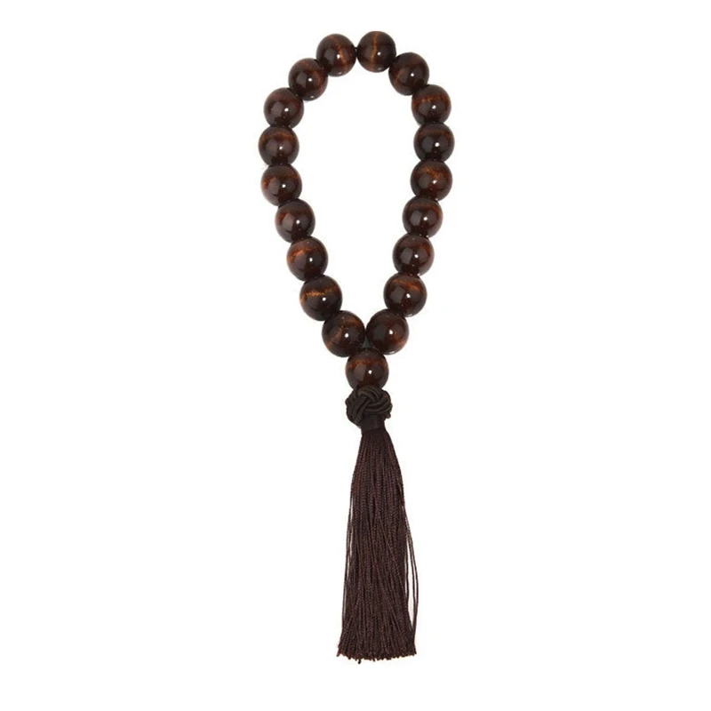 Beads Pendant Wood Decoration for Car Rear View Rosary Hanging Ornament Gears Shift Decor car decoration accessories car pendant