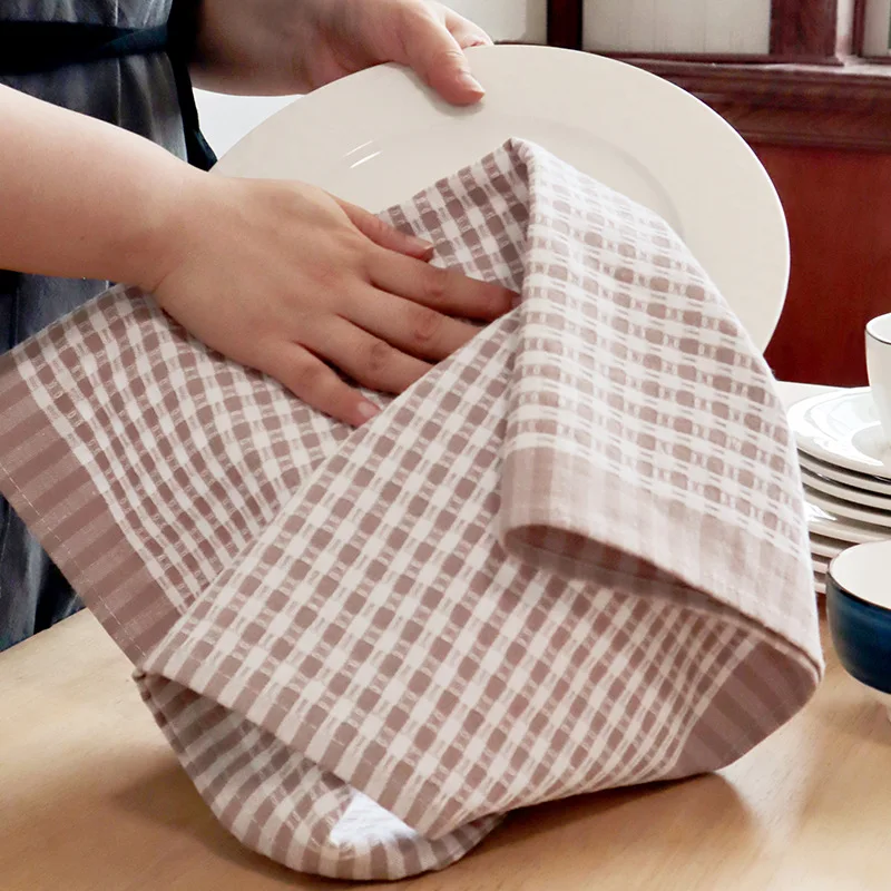 Kitchen Tea Towels Cotton Dish Cloths Bar Towels Multipurpose