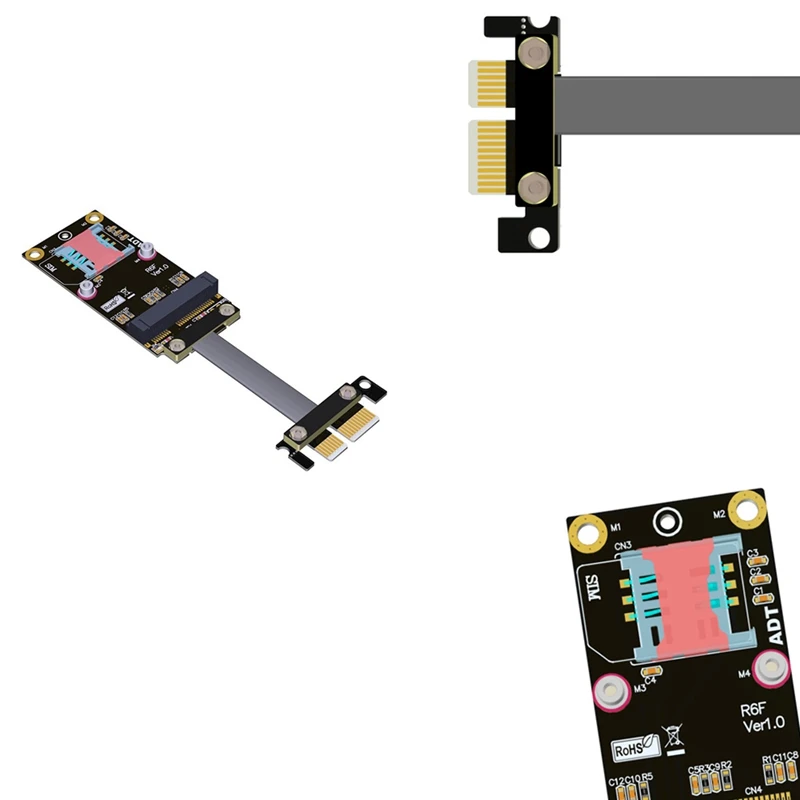 

NEW-PCI Express 3,0 X1 на Mini Pcie Удлинительный кабель Pcie удлинитель Адаптерный кабель Pcie X1 на Mpcie Удлинительный кабель