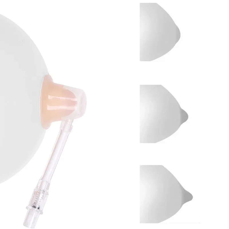 New Nipple Aspirator Puller Sucking for Flat Inverted Nipples Shaper Niplette Attractor Treatment Redress Correction +Clips nipple sucking corrector