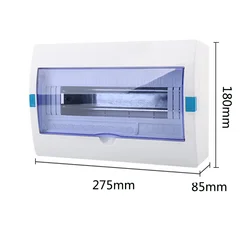 Compact and Durable Plastic Electrical Distribution Box with Built-in Rail and Air Switch (10-13P)