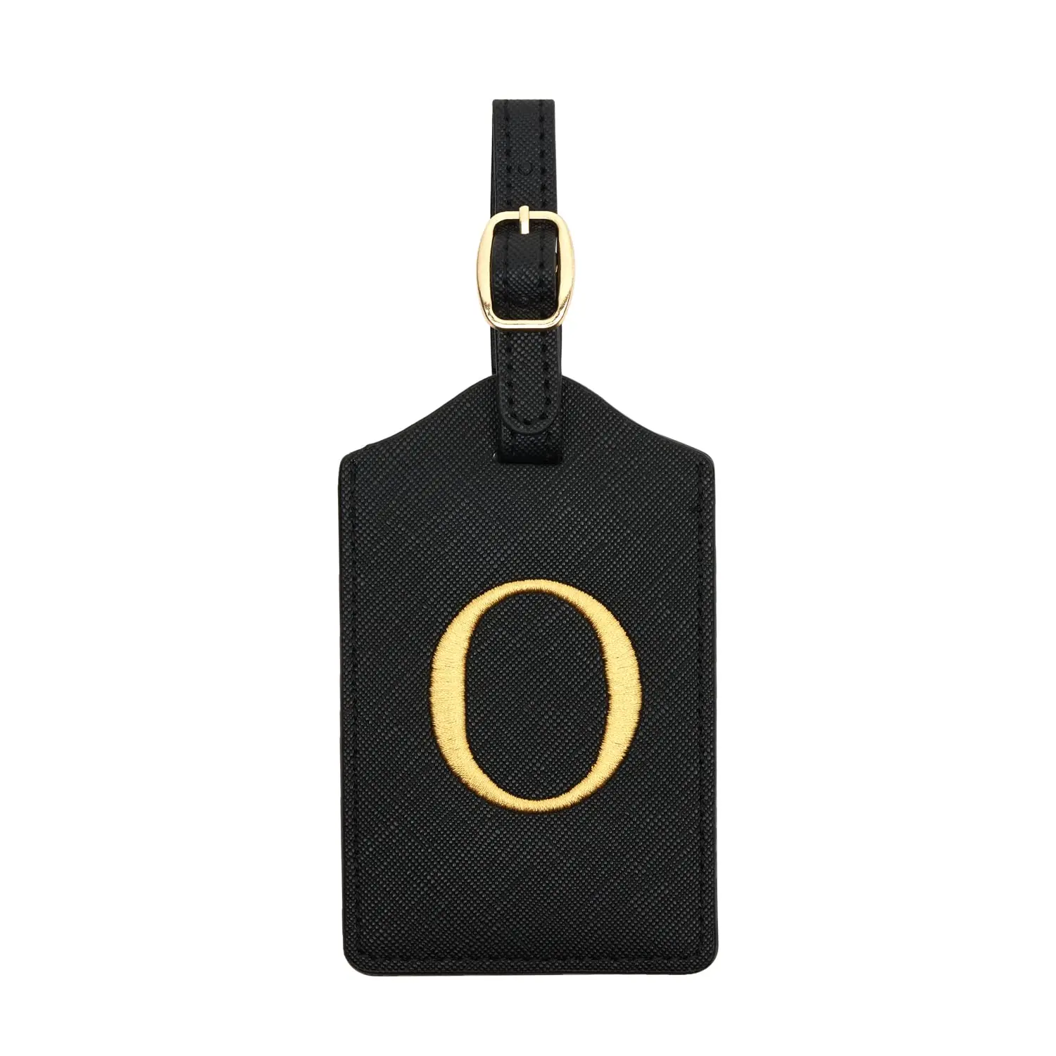 Enhanced PU Leather Luggage Tag with Privacy Cover & Name Card Slot