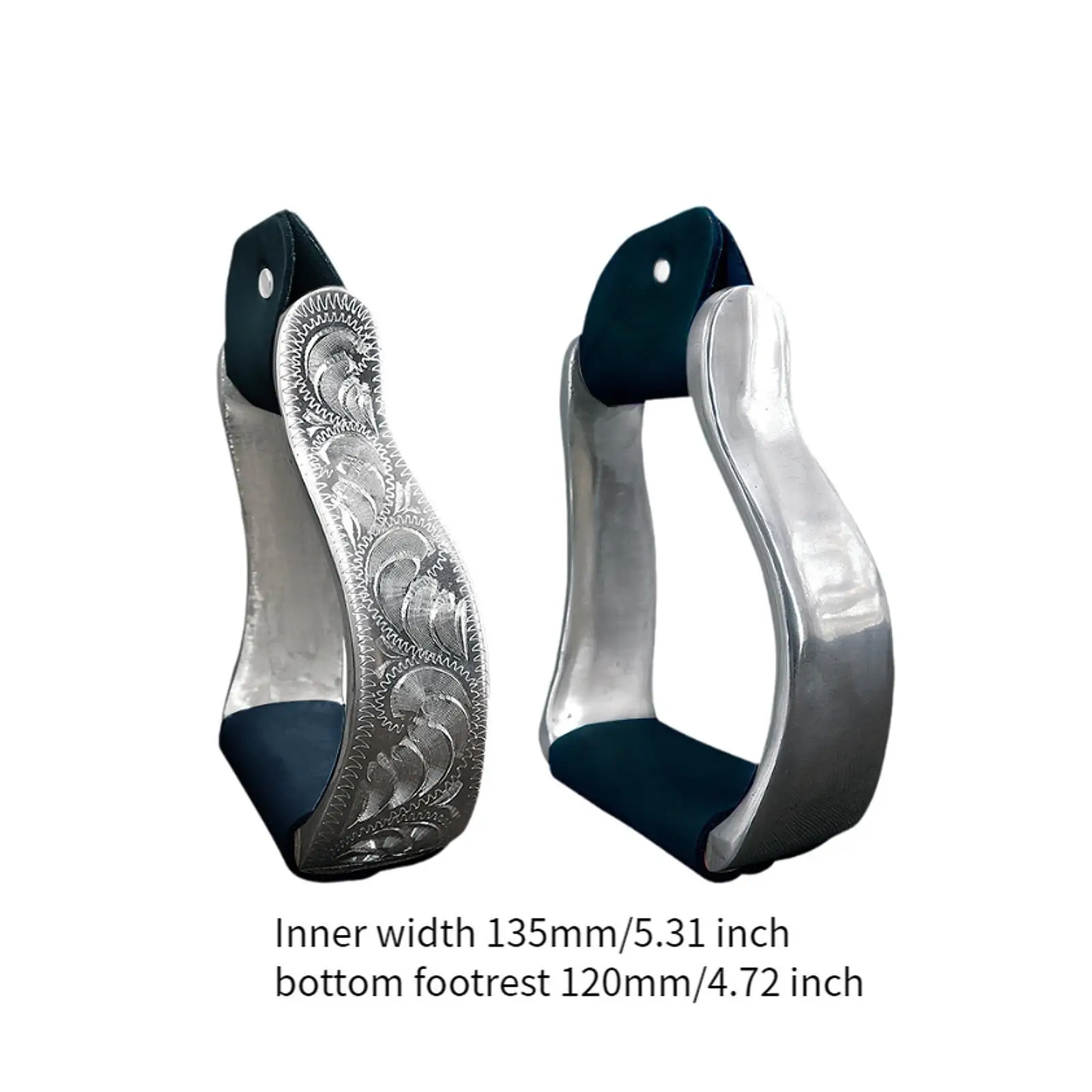 Stirrup for Saddle Aluminium Fittings Stable Hand Engraved Design Small Size Versatile Footrest for for Outdoor Equestrian Rider Stirrup for Saddle Aluminium Fittings Stable Hand Engraved Design Small Size Versatile Footrest for for Outdoor Equestrian Rider
