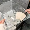 Water Ripple Luxurious Storage Tray Household Transparent Tea Cup Tray with Handle Decorative Bathroom Tray Living Room 5