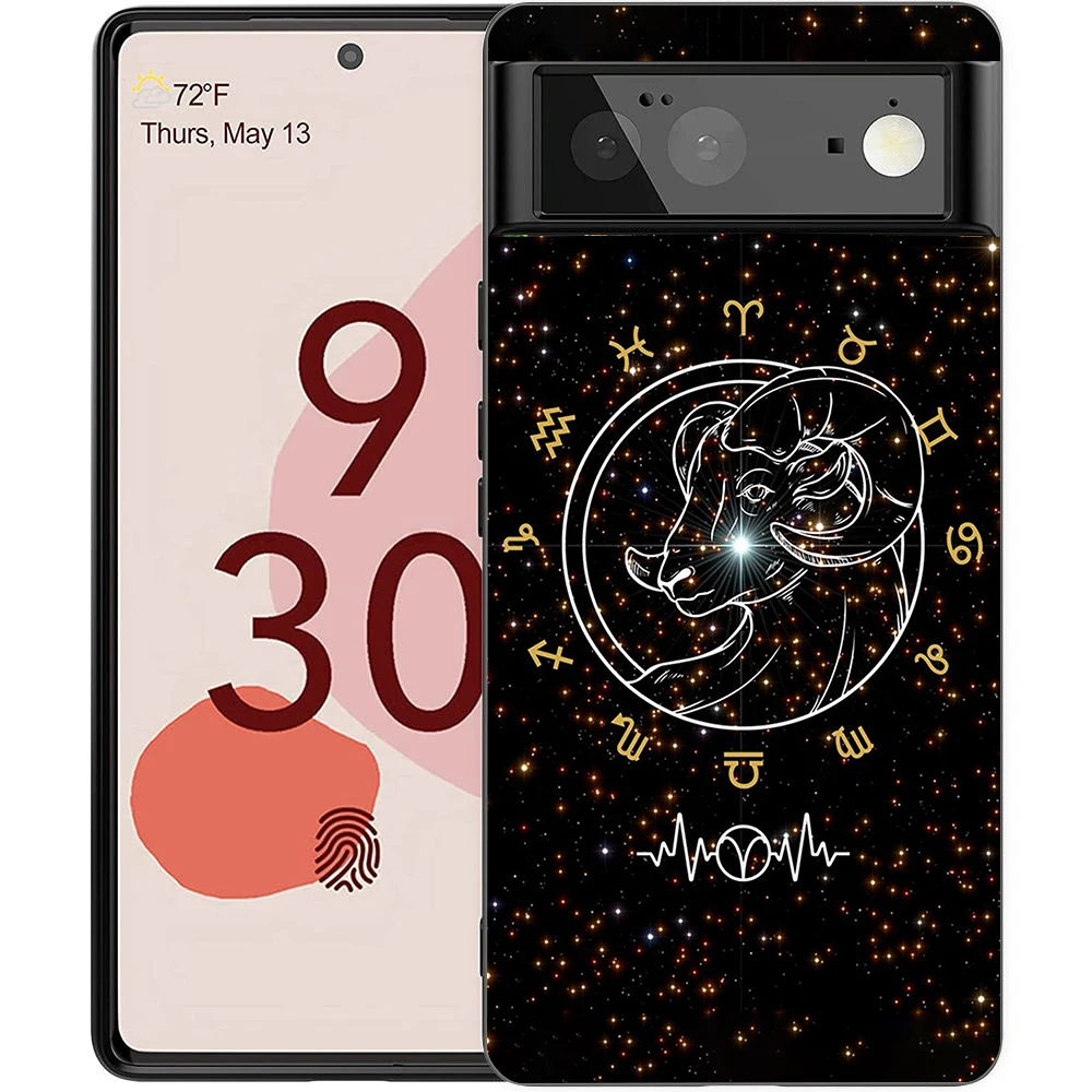 Cartoon Sternzeichen Handyhülle für Google Pixel 8 7 6 7A 6A Pro 5G stoßfestes Silikon Soft 9 Pro XL 8 Pro 5G Shell Cases Capas – Detail 2