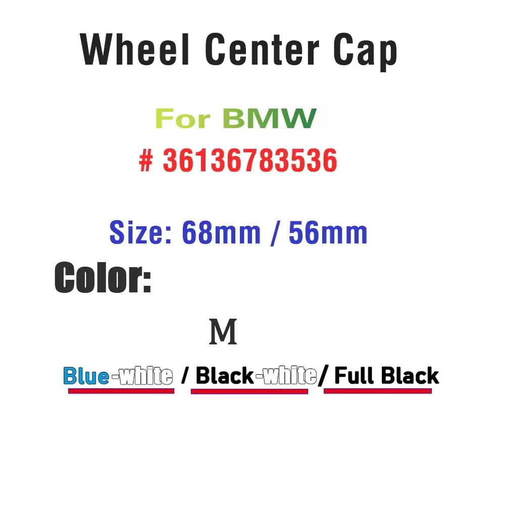20pcs68mm56mmCarWheelCenterHubCapAutoRimCoversForBMWE36