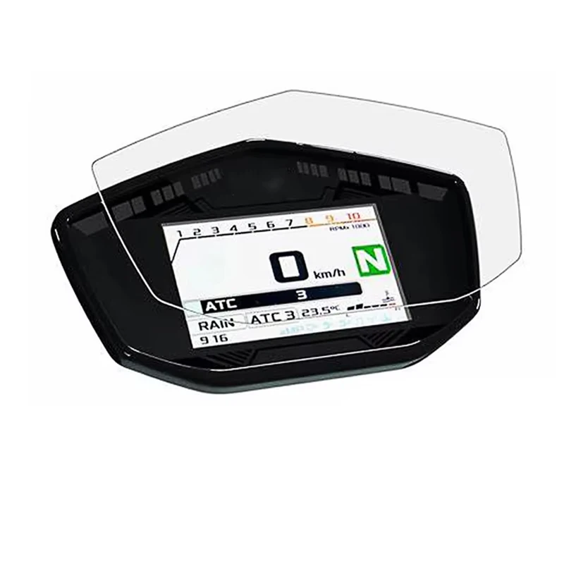 Premium Motorcycle Dashboard Screen Protector - Scratch-Resistant Film