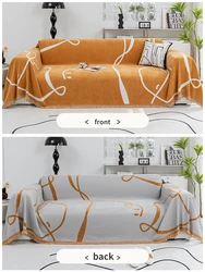 Elegant Black Chenille Sofa Blanket and Dust-Proof Cover - 180x130cm (5)