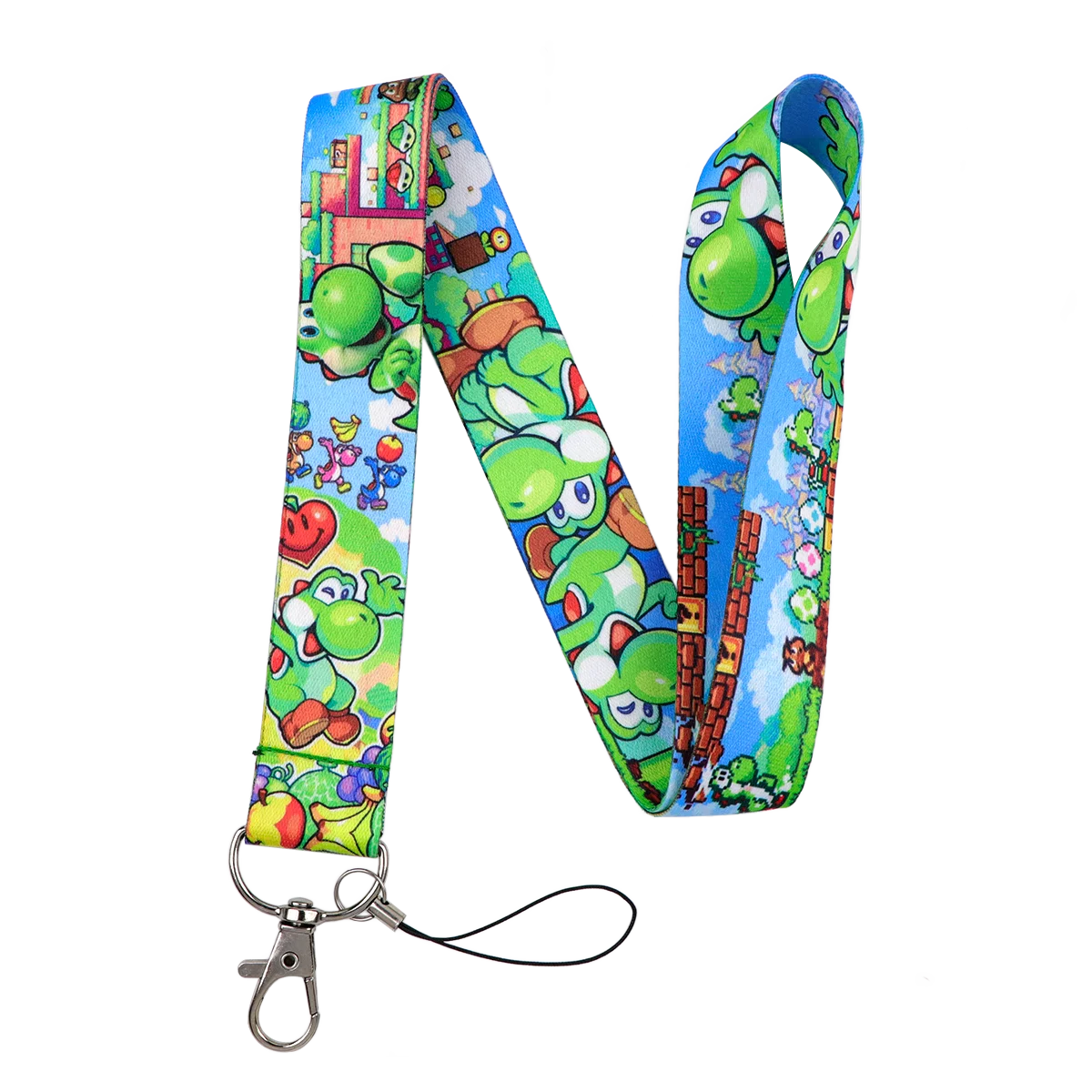 Vibrant Video Game Lanyard with Card Holder - Ideal for Students, Office, and Travel